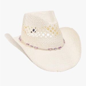 NEW cream straw cowboy hat